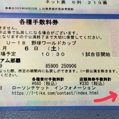 WBSC U-18 野球 ワールドカップ　日本戦 9/6 ペアチケットの画像