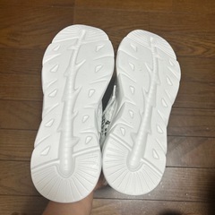 スニーカーレディース 26cm 白メッシュヒョウ柄の画像