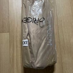 【新品】タープ スクエア 焚き火可 ポリエステル 3mx4m サンドベージュの画像