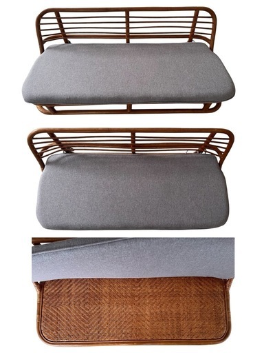 サンフラワーラタン(籐) ラタン座椅子ソファ D172DRK