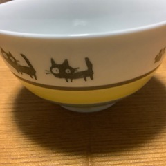 美濃焼き　お茶碗ネコの画像