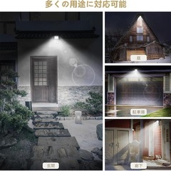 センサーライト 屋外 コンセント 防水IP66 20W LED投光の画像