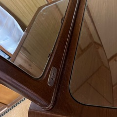 昭和レトロ　鏡　ドレッサー　椅子付き　DIYの画像