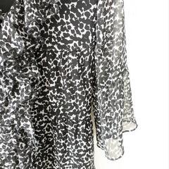 シフォンひざ下ワンピース S〜M細身　の画像