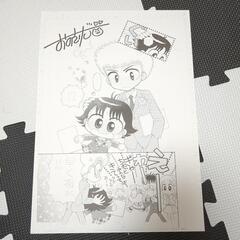 こっちむいてみい子　セレクションセット　直筆サイン年賀ハガキ、複製原画　当選品の画像