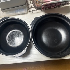 土鍋　2個　の画像