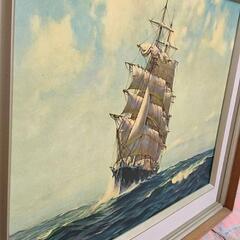 【お取引予定あり】絵画　帆船の画像