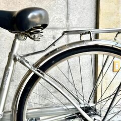 48. 値下げ【中古・美品】Panasonic 自転車 27インチ SCORCH 自転車屋で整備済みを購入 貴重な内装3段変速 光センサー付きライト装着の画像
