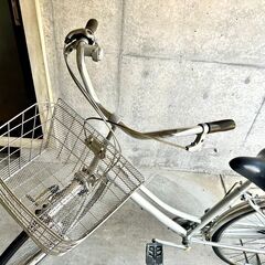 48. 値下げ【中古・美品】Panasonic 自転車 27インチ SCORCH 自転車屋で整備済みを購入 貴重な内装3段変速 光センサー付きライト装着の画像