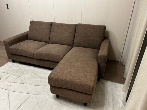 引き取り限定】ニトリカウチソファ3人掛けCA2 DR