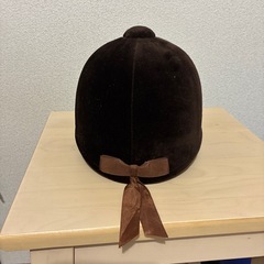 乗馬用、ヘルメット、58、ブラウンの画像