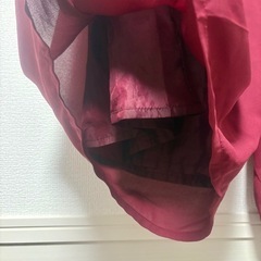 【natural couture】ガウチョパンツ ワイドパンツ バーガンディの画像