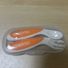 EDISONmama 赤ちゃん練習用スプーン&フォーク 左手用の画像