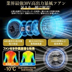空調作業服 ファンバッテリー 急速充電器付き 作業服用 PSEマーク認証済の画像