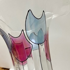 DEMAIN 高品質クリスタルガラス　花瓶　イタリア製の画像