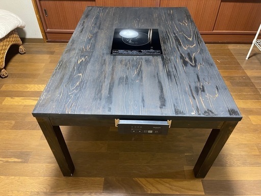 IHクッキングヒーター付きダイニングテーブル
