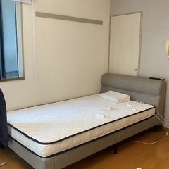RASIK レザー調ベッド 『NOBILIS ノビリス』 グレージュの画像