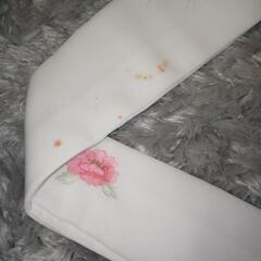 和装用【重ね襟セット×帯締め】 花柄刺繍　ラメストーン　花飾り　パールの画像