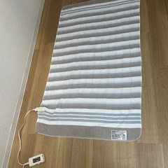 【美品】Sugiyama 電気敷き毛布 140×80cm 日本製 洗える 頭寒足熱 ダニ退治 室温センサー NA-023Sの画像