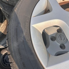 日産　マーチ　ホイールタイヤセット　4本　サイズ175/60R15 タイヤ年式2024年の画像