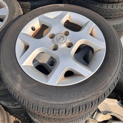 日産　マーチ　ホイールタイヤセット　4本　サイズ175/60R15 タイヤ年式2024年の画像