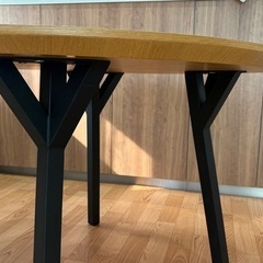 ラウンドテーブル（110cm）桜屋工業　ダイニングテーブルの画像