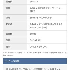 値下げ‼️電動ガン(G3 SAS HC)の画像