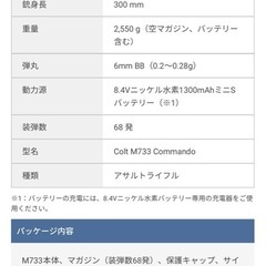 電動ガン(コルトM733 Commando)　　の画像