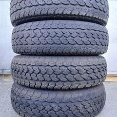 軽バン軽トラ アルミタイヤ ダンロップ  145R12  4本セットの画像