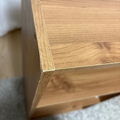 カラーボックス　茶色の画像