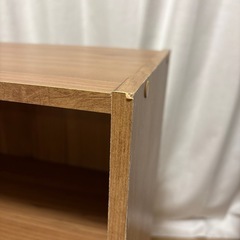 カラーボックス　茶色の画像