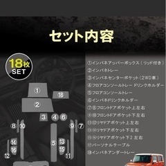 新型ハスラーインテリアマットの画像
