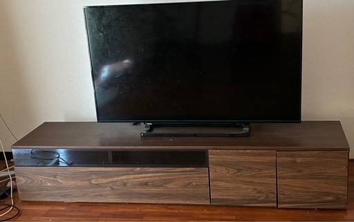 テレビ50型0円　テレビ台5000円