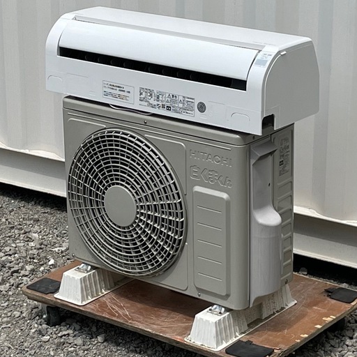 取付け可 ! ! ◇日立 エアコン 6畳用 2023年製 ecoこれっきり 凍結洗浄 空清100V RAS-DM22NE3 高圧洗浄済