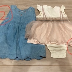 女児80サイズまでの服と靴まとめ13点　の画像
