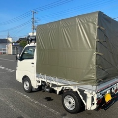 希少 コンパクトテールリフト R4年ハイゼット トラック特装車 4WD  幌新品 LEDランプ プッシュスタート スマートキー パワーウィンドウ ETC ルーフキャリア LED-省力パックの画像