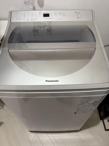 パナソニック 8.0kg 全自動洗濯機 2020年製　NA-FA80H8