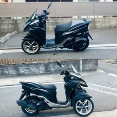 ヤマハトリシティ125 低走行♪ブラックカラーで格好良いです^_^の画像