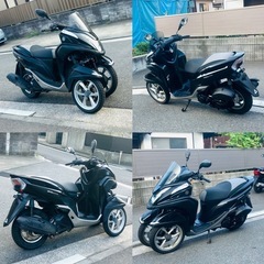 ヤマハトリシティ125 低走行♪ブラックカラーで格好良いです^_^の画像