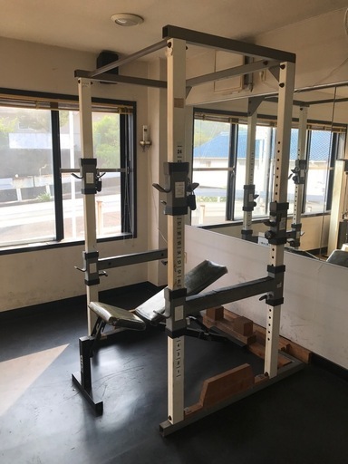 初期タフスタッフパワーラック　ALEXベンチ付き