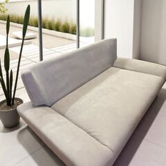 ソファ ブライト2P ゆったり座面 2人掛け グレー ソファーベット ③