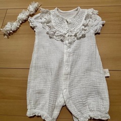 【美品】ベビードレス　退院着やお宮参り用の画像