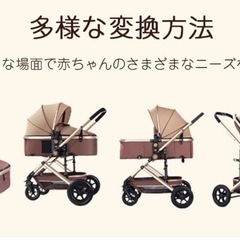 【新品未使用】ベビーカーブラウン☆原価25,000円の画像