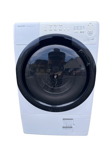 【⭐️全額返金保証⭐️】 ★SHARP ドラム式洗濯機 7kg 2023年製 ES-S7H-WL