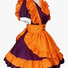 ハロウィン　コスプレ　エプロンドレスセット　メイド服の画像