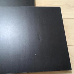 （取引中）60cm×30cm×1.7cm 棚板　天板　木　黒の画像