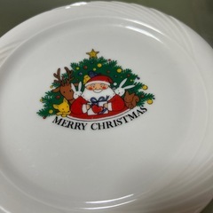 クリスマス絵皿の画像