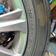 値下げ210 後期　クラウンハイブリッドアスリート　純正17インチアルミホイルの画像