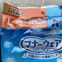 マナーウェア　男の子用Lサイズ　　の画像
