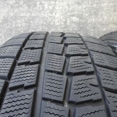 冬タイヤ エスティマ ハイブリッド（AHR20W）で使用・純正アルミホイール(平面座)・スタッドレスタイヤ、ダンロップWINTER MAXX４本・215/60R17の画像